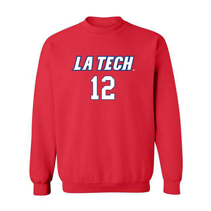 LA Tech - NCAA Women's Volleyball : Abbigayl Sells - Replica Shersey Crewneck Sweatshirt-0