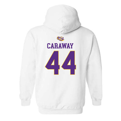 LSU - NCAA Baseball : Trent Caraway - Replica Shersey Hooded Sweatshirt-1