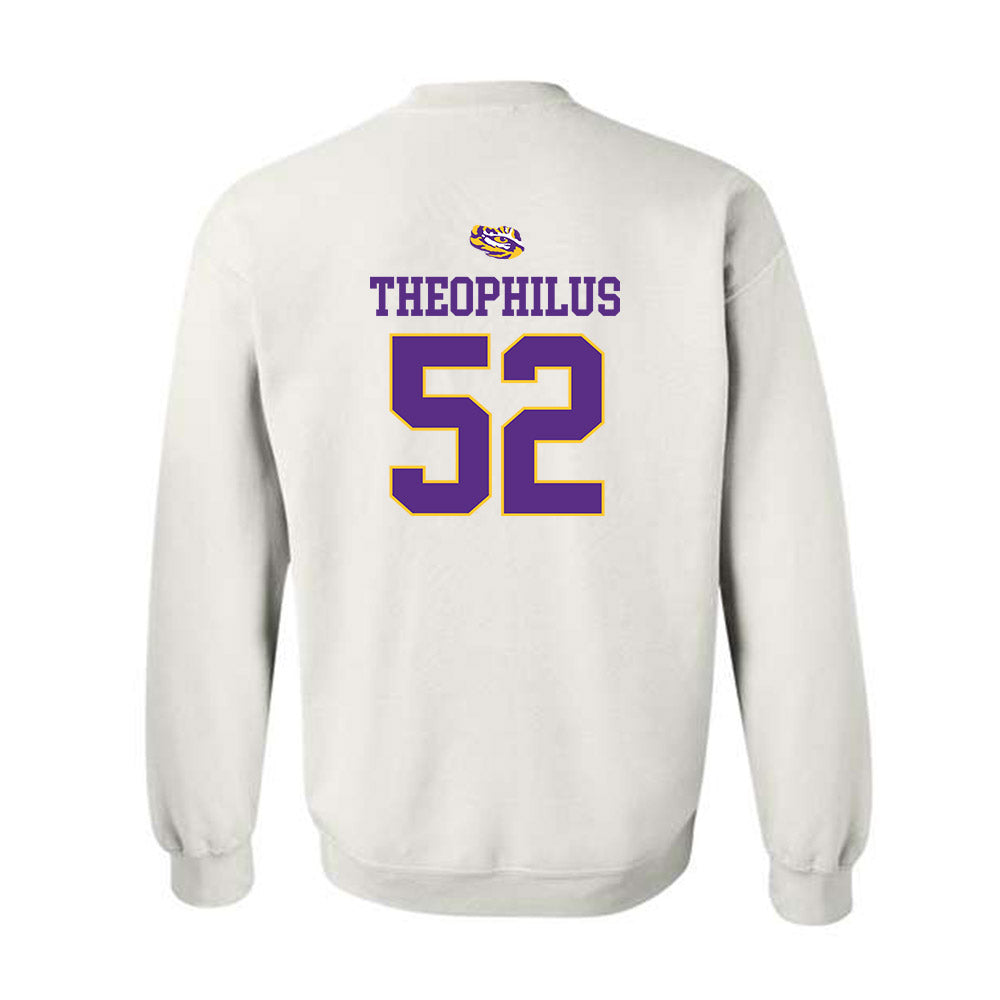 LSU - NCAA Baseball : Zion Theophilus - Replica Shersey Crewneck Sweatshirt-1