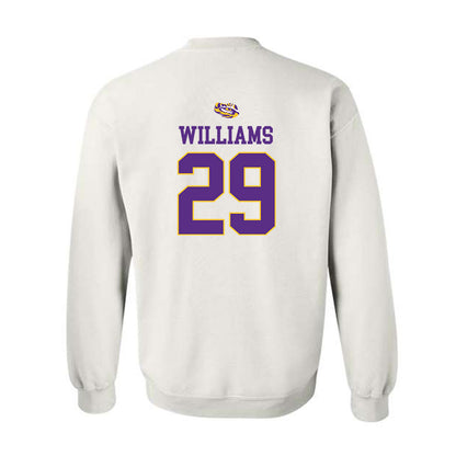 LSU - NCAA Baseball : Cooper Williams - Replica Shersey Crewneck Sweatshirt-1