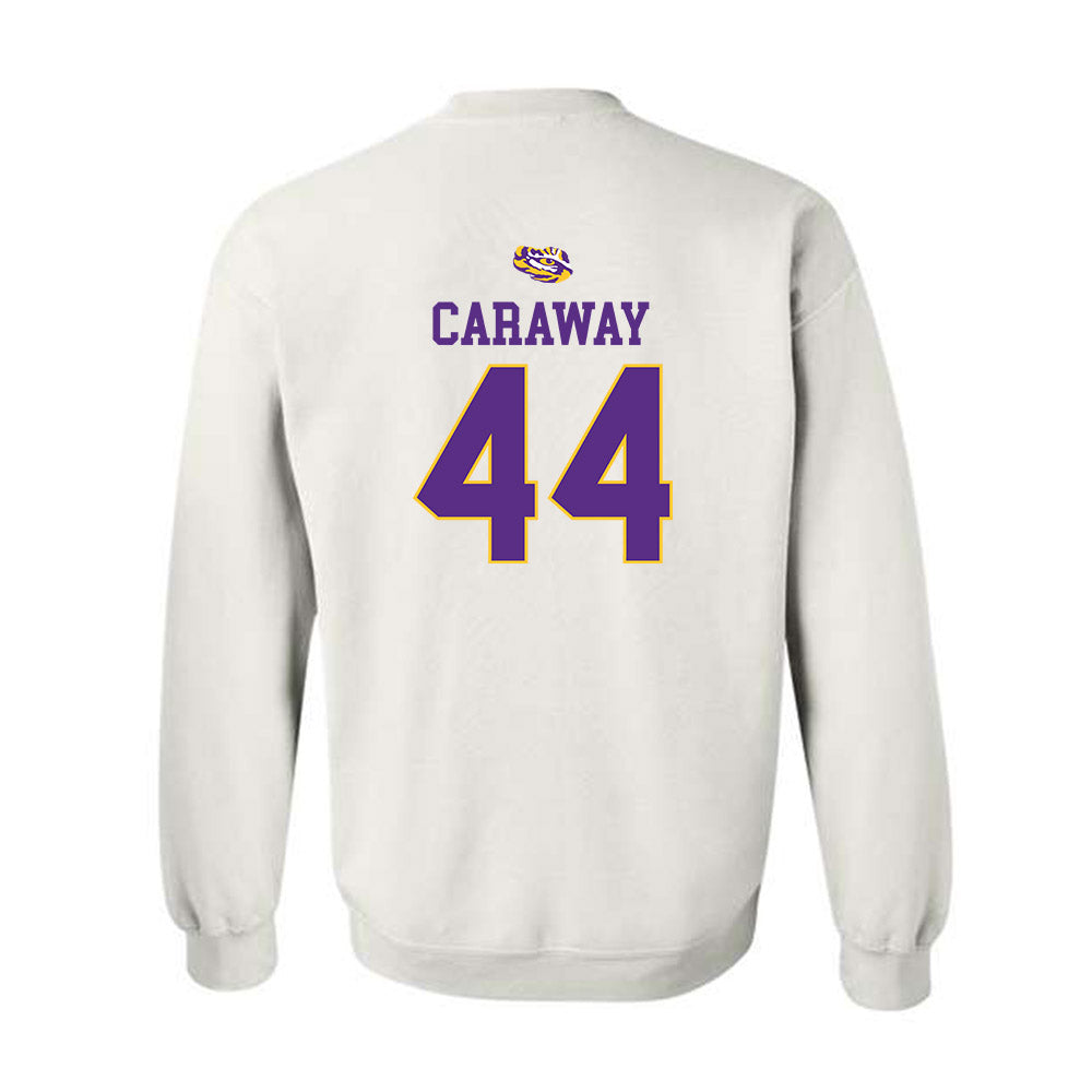 LSU - NCAA Baseball : Trent Caraway - Replica Shersey Crewneck Sweatshirt-1