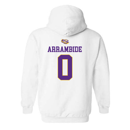 LSU - NCAA Baseball : Cade Arrambide - Replica Shersey Hooded Sweatshirt-1