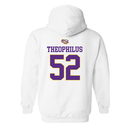 LSU - NCAA Baseball : Zion Theophilus - Replica Shersey Hooded Sweatshirt-1