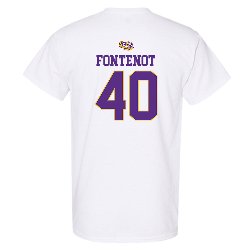 LSU - NCAA Baseball : Grant Fontenot - Replica Shersey T-Shirt-1