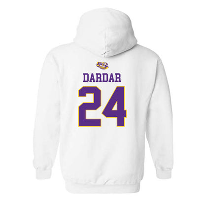 LSU - NCAA Baseball : Seth Dardar - Replica Shersey Hooded Sweatshirt-1