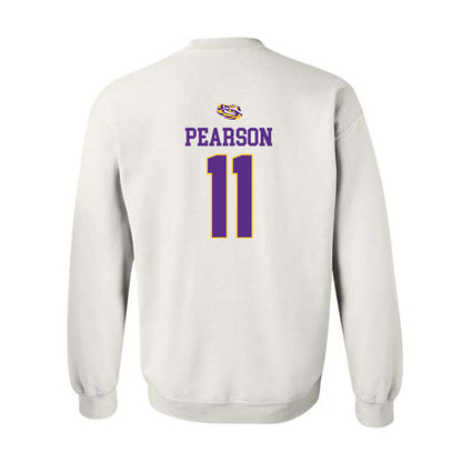 LSU - NCAA Baseball : John Pearson - Replica Shersey Crewneck Sweatshirt-1