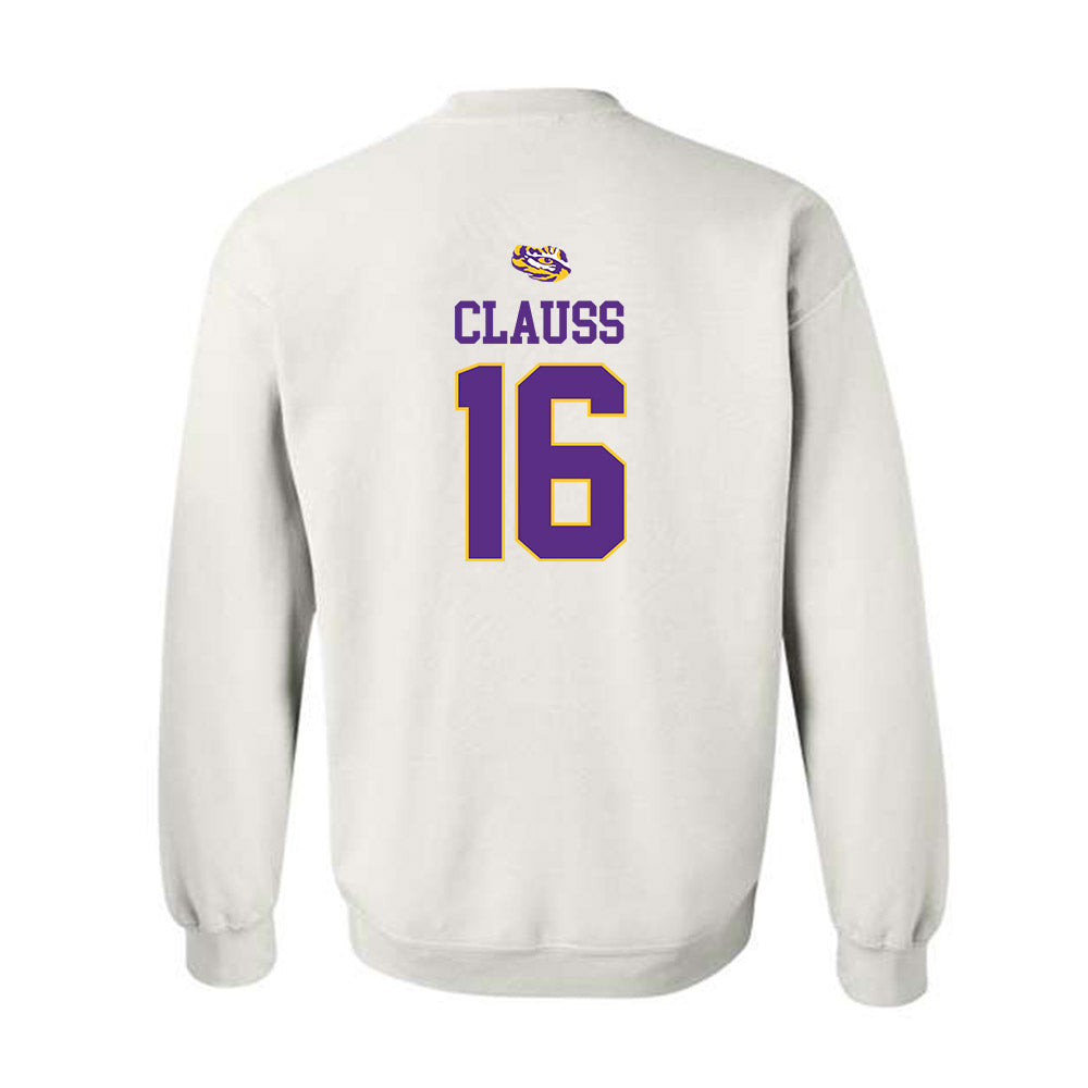LSU - NCAA Baseball : Ethan Clauss - Replica Shersey Crewneck Sweatshirt-1