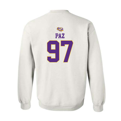 LSU - NCAA Baseball : Marcos Paz - Replica Shersey Crewneck Sweatshirt-1