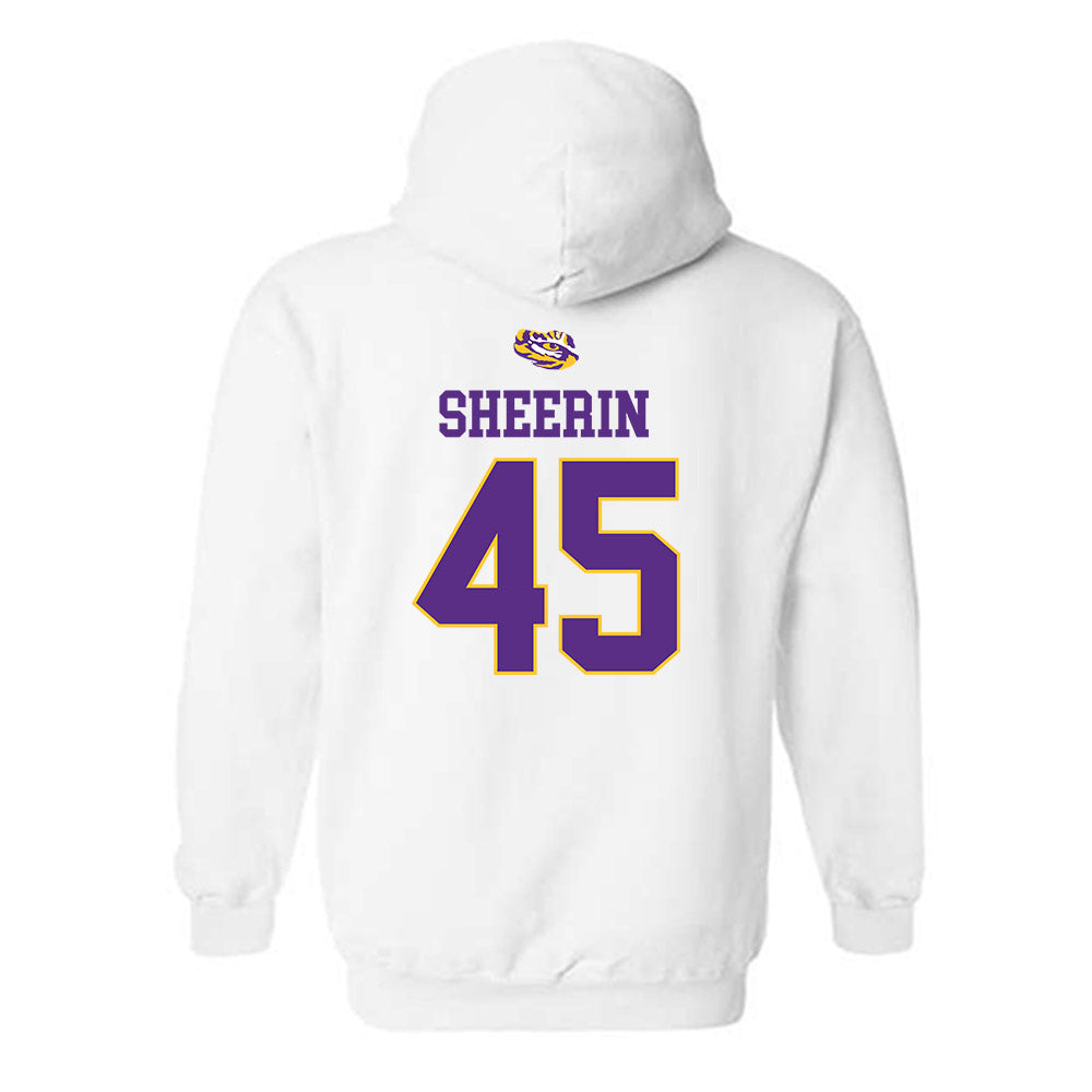 LSU - NCAA Baseball : Deven Sheerin - Replica Shersey Hooded Sweatshirt-1