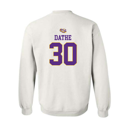LSU - NCAA Baseball : Dax Dathe - Replica Shersey Crewneck Sweatshirt-1