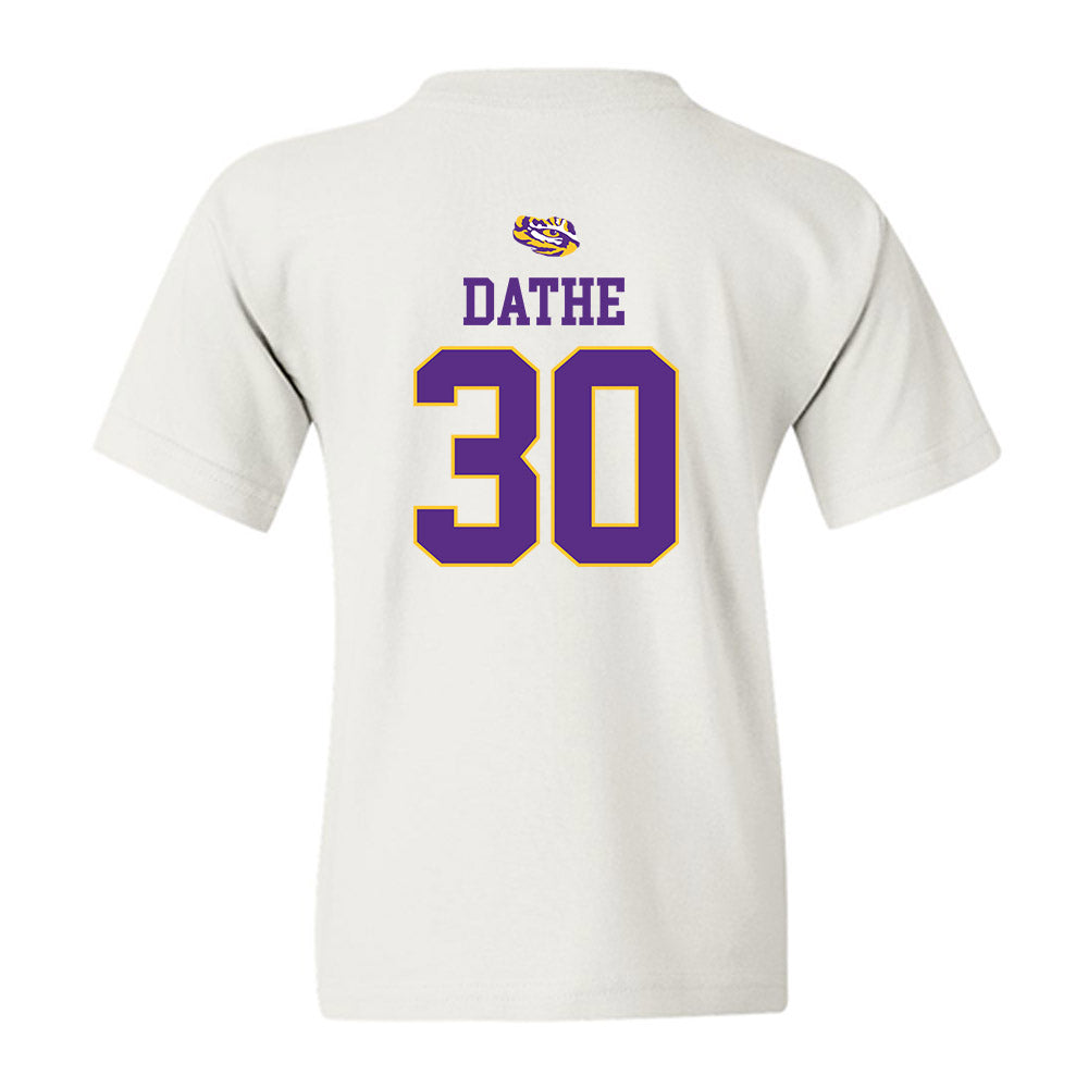 LSU - NCAA Baseball : Dax Dathe - Replica Shersey Youth T-Shirt-1