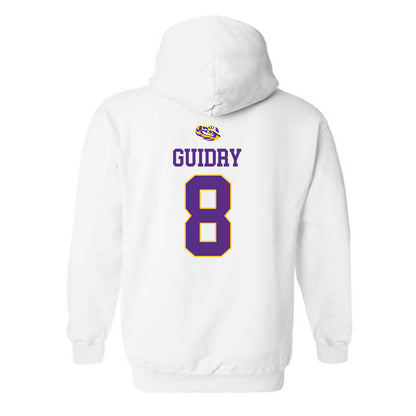 LSU - NCAA Baseball : Gavin Guidry - Replica Shersey Hooded Sweatshirt-1