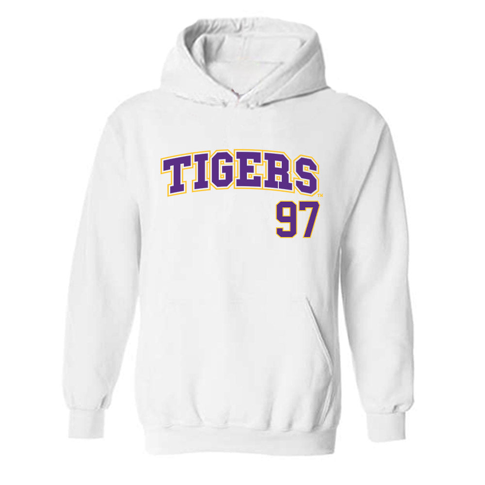 LSU - NCAA Baseball : Marcos Paz - Replica Shersey Hooded Sweatshirt-0