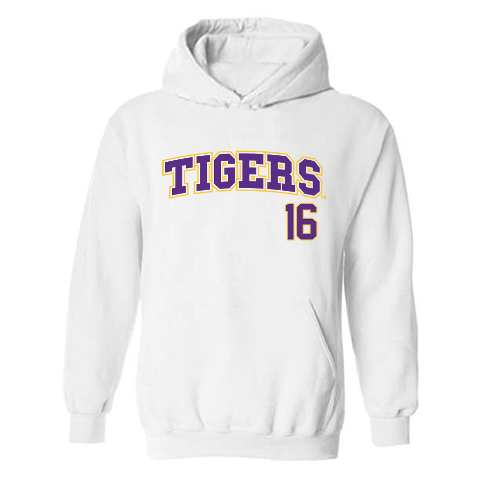 LSU - NCAA Baseball : Ethan Clauss - Replica Shersey Hooded Sweatshirt-0