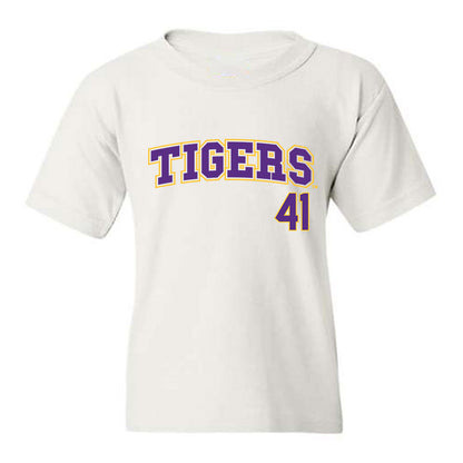 LSU - NCAA Baseball : DJ Primeaux - Replica Shersey Youth T-Shirt-0