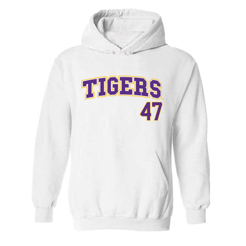 LSU - NCAA Baseball : John Pearson - Replica Shersey Hooded Sweatshirt-0