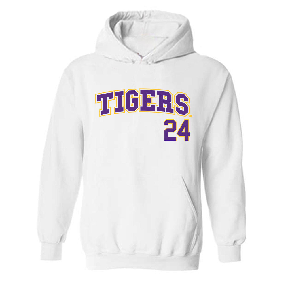 LSU - NCAA Baseball : Seth Dardar - Replica Shersey Hooded Sweatshirt-0