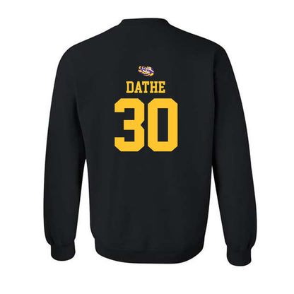 LSU - NCAA Baseball : Dax Dathe - Replica Shersey Crewneck Sweatshirt-1