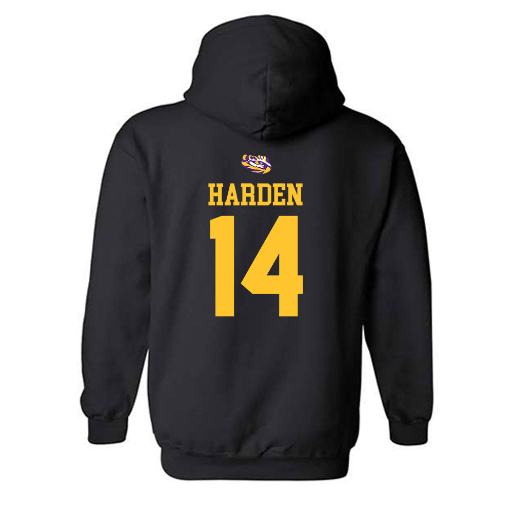 LSU - NCAA Baseball : Daniel Harden - Replica Shersey Hooded Sweatshirt-1