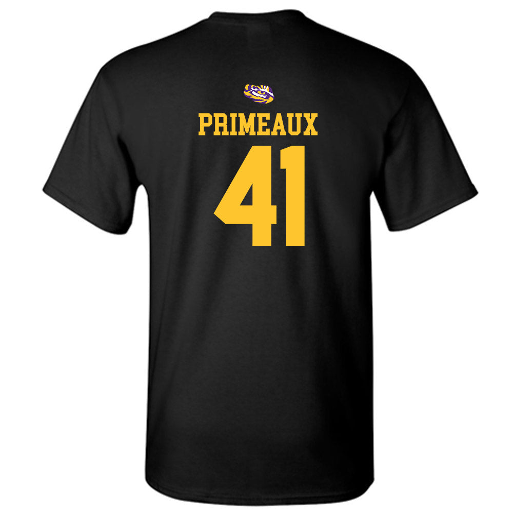 LSU - NCAA Baseball : DJ Primeaux - Replica Shersey T-Shirt-1
