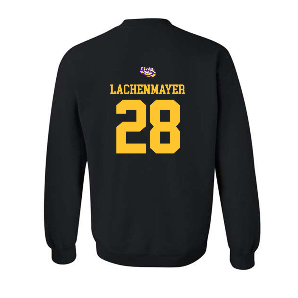 LSU - NCAA Baseball : Danny Lachenmayer - Replica Shersey Crewneck Sweatshirt-1