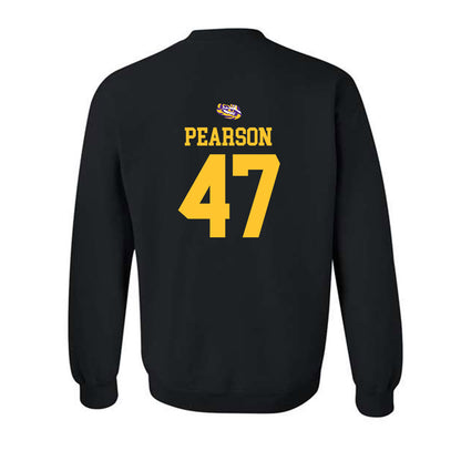 LSU - NCAA Baseball : John Pearson - Replica Shersey Crewneck Sweatshirt-1