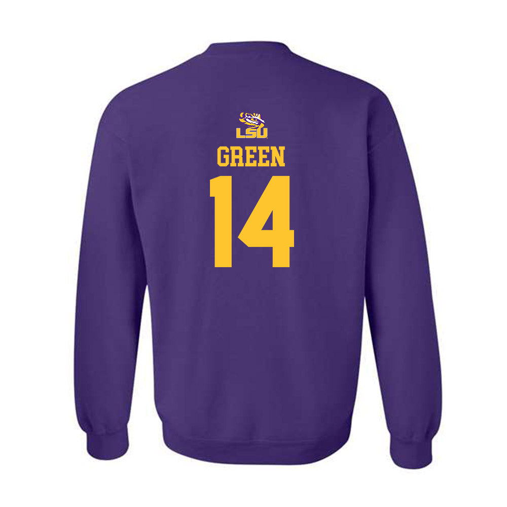 LSU - NCAA Football : Trey'Dez Green - Replica Shersey Crewneck Sweatshirt-1