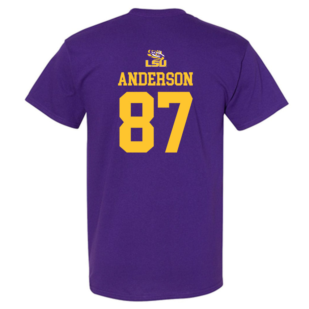 LSU - NCAA Football : JC Anderson - Replica Shersey T-Shirt-1