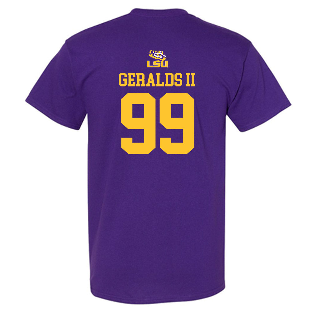 LSU - NCAA Football : Daverin Geralds II - Replica Shersey T-Shirt-1