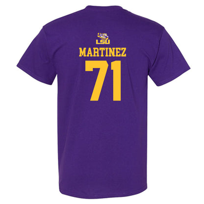 LSU - NCAA Football : Brysten Martinez - Replica Shersey T-Shirt-1