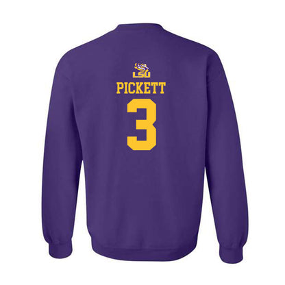 LSU - NCAA Football : DJ Pickett - Replica Shersey Crewneck Sweatshirt-1