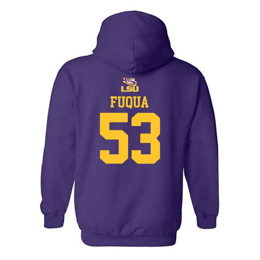 LSU - NCAA Football : Hayes Fuqua - Replica Shersey Hooded Sweatshirt-1