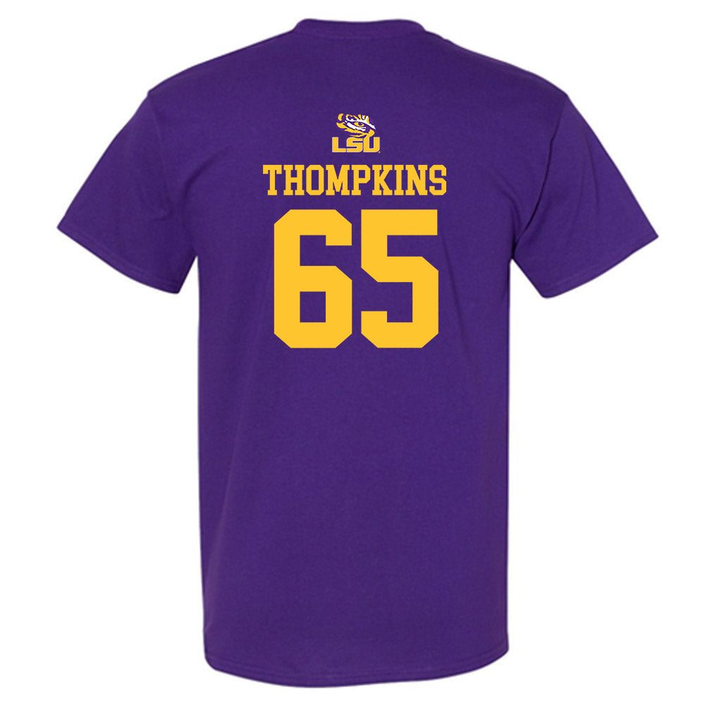 LSU - NCAA Football : Sean Thompkins - Replica Shersey T-Shirt-1