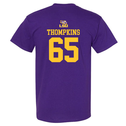 LSU - NCAA Football : Sean Thompkins - Replica Shersey T-Shirt-1