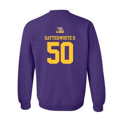 LSU - NCAA Football : William Satterwhite II - Replica Shersey Crewneck Sweatshirt-1