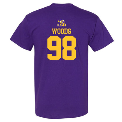 LSU - NCAA Football : Achilles Woods - Replica Shersey T-Shirt-1