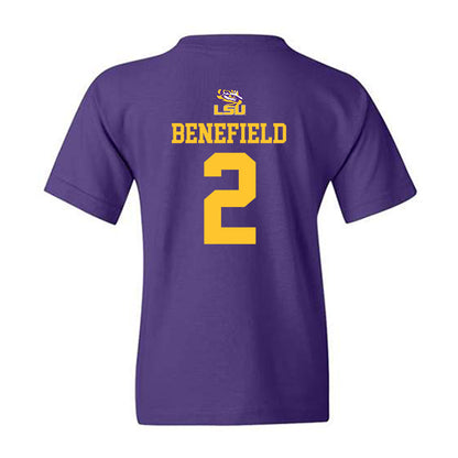 LSU - NCAA Football : Ty Benefield - Replica Shersey Youth T-Shirt-1