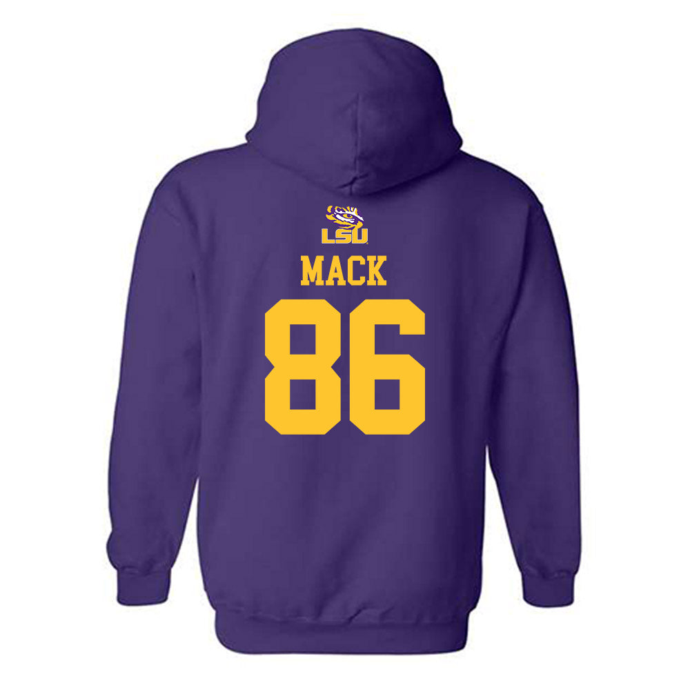 LSU - NCAA Football : Jabari Mack - Replica Shersey Hooded Sweatshirt-1
