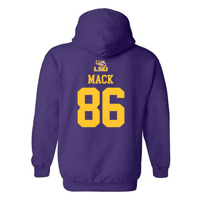 LSU - NCAA Football : Jabari Mack - Replica Shersey Hooded Sweatshirt-1
