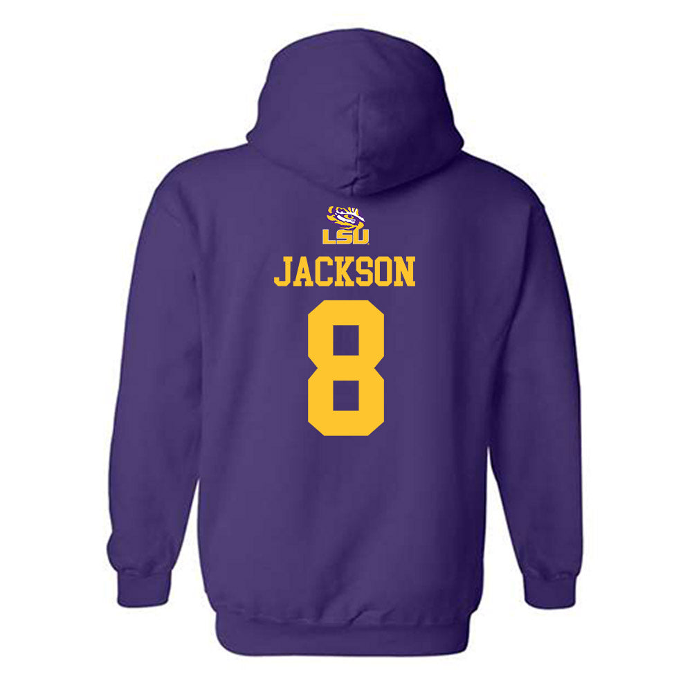 LSU - NCAA Football : Jakeem Jackson - Replica Shersey Hooded Sweatshirt-1