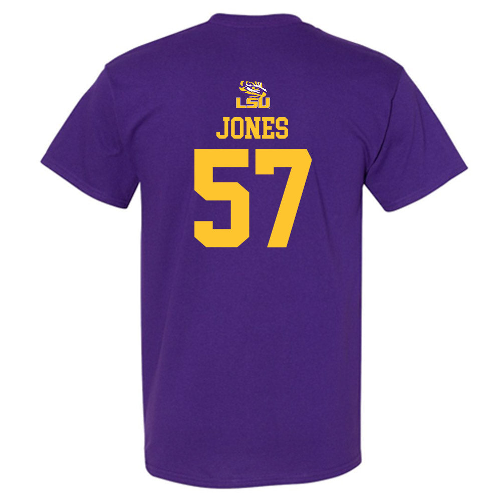 LSU - NCAA Football : Jakolby Jones - Replica Shersey T-Shirt-1