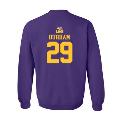 LSU - NCAA Football : Caden Durham - Replica Shersey Crewneck Sweatshirt-1