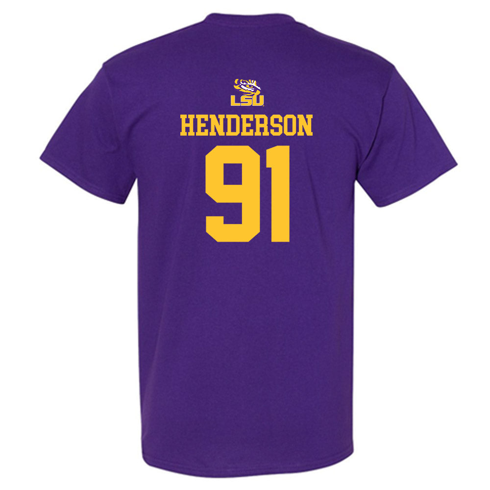 LSU - NCAA Football : Trenton Henderson - Replica Shersey T-Shirt-1