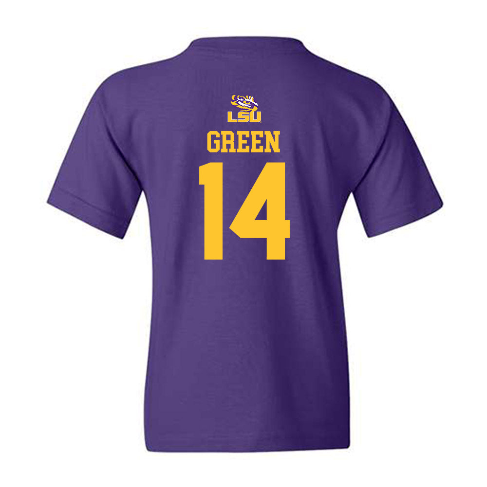 LSU - NCAA Football : Trey'Dez Green - Replica Shersey Youth T-Shirt-1
