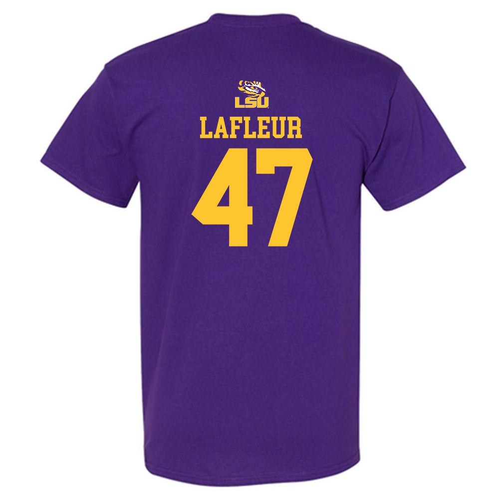 LSU - NCAA Football : JD LaFleur - Replica Shersey T-Shirt-1