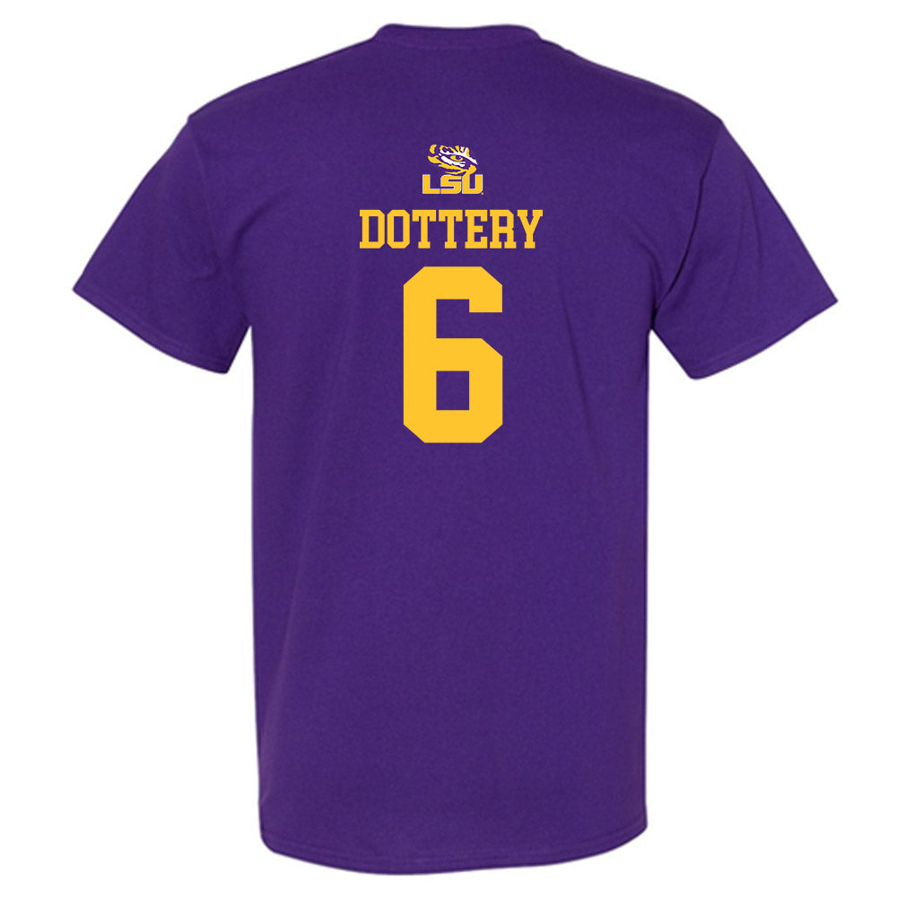 LSU - NCAA Football : Tj Dottery - Replica Shersey T-Shirt-1
