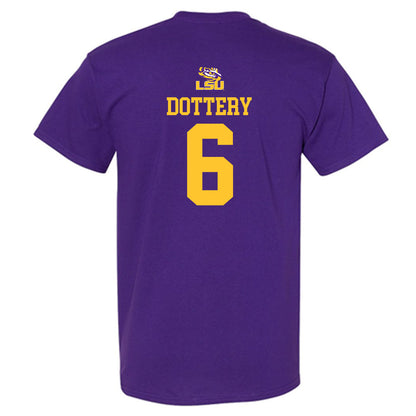 LSU - NCAA Football : Tj Dottery - Replica Shersey T-Shirt-1