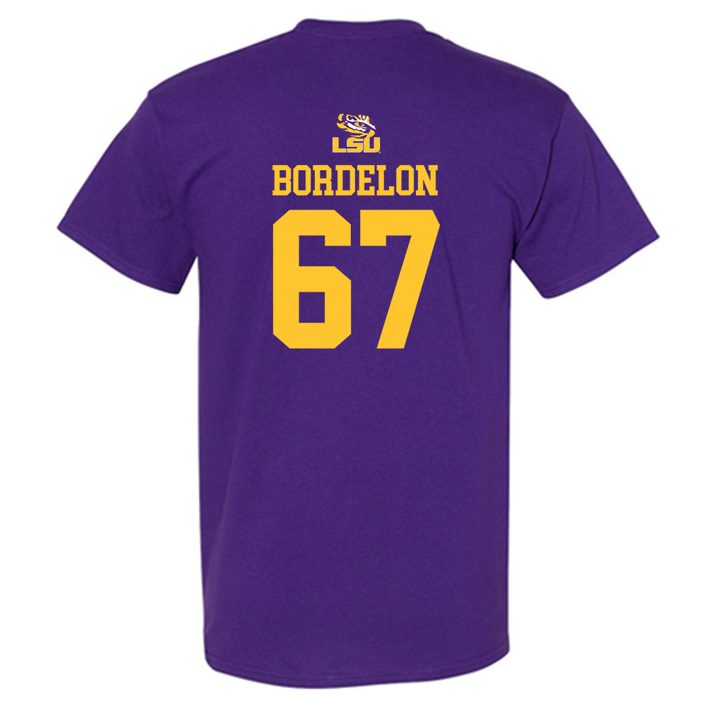 LSU - NCAA Football : Bo Bordelon - Replica Shersey T-Shirt-1