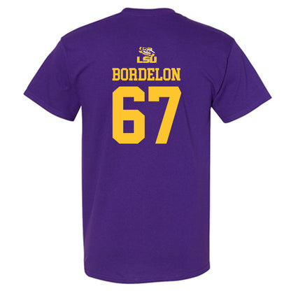 LSU - NCAA Football : Bo Bordelon - Replica Shersey T-Shirt-1