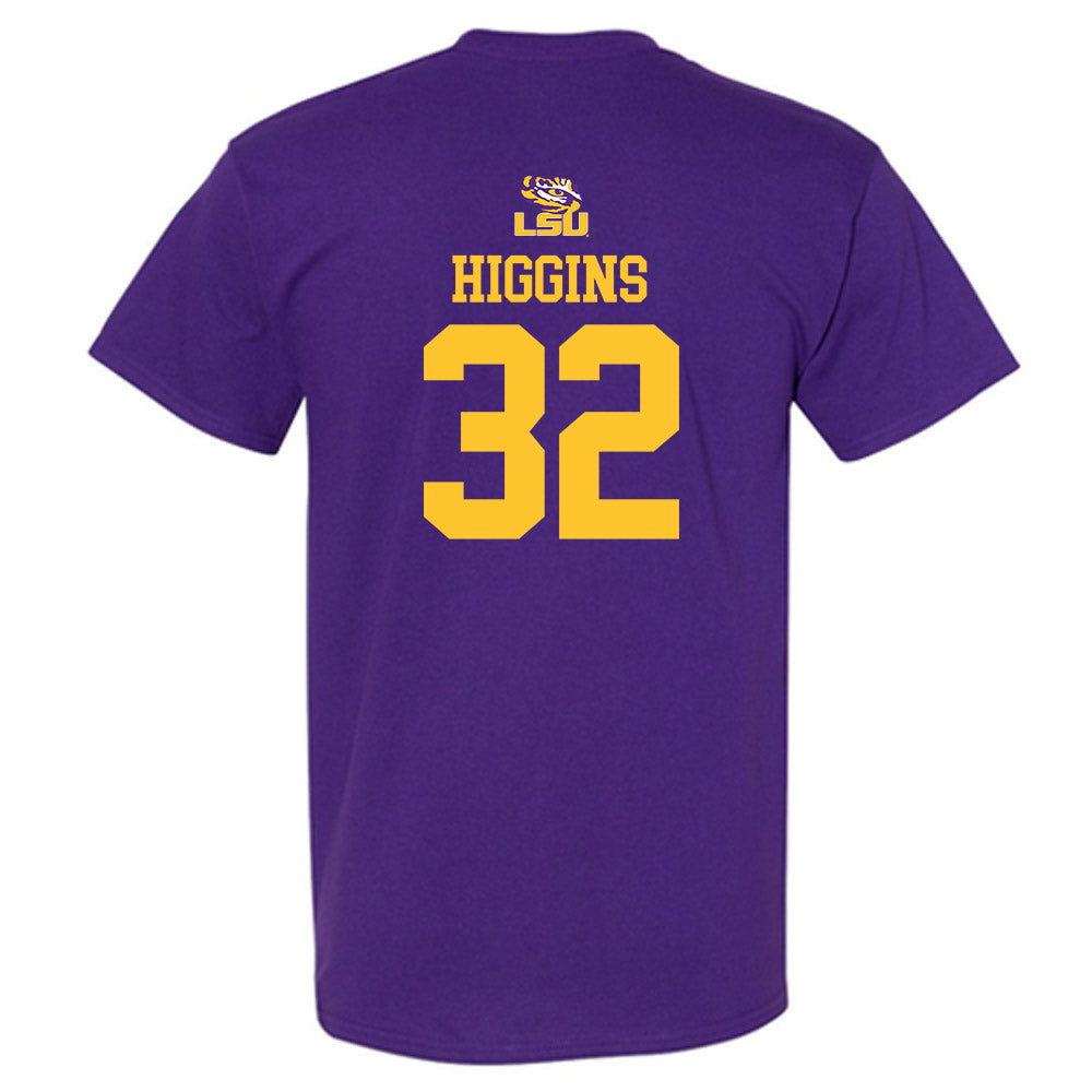 LSU - NCAA Football : Gavin Higgins - Replica Shersey T-Shirt-1